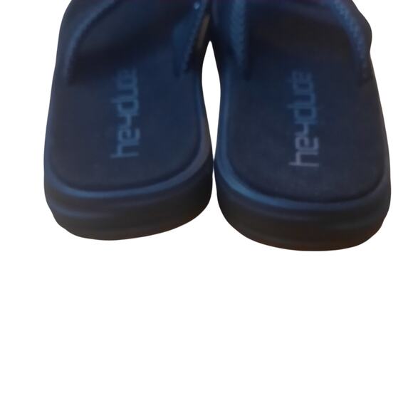 Hey Dude Mens Sami Sox Black Flip Flop Sandal - Picture 5 of 11